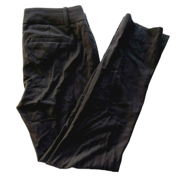 J.‎ Crew Wool Stretch Black Pants Size 2 - Picture 1 of 5